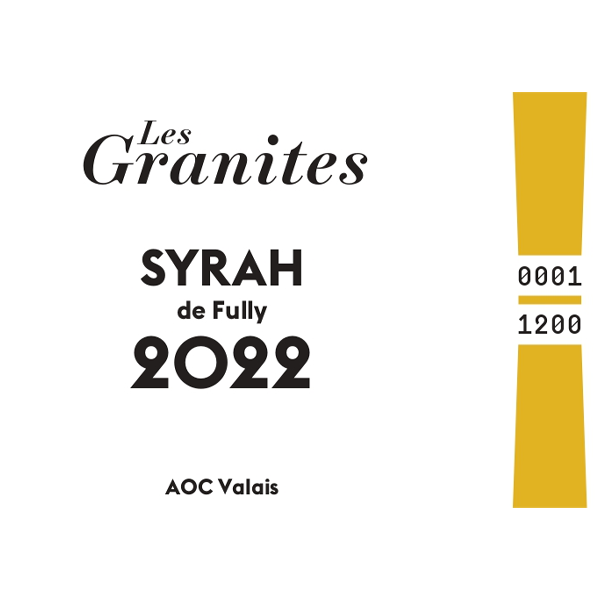 Valais - Syrah, Les Granites, Notre Sélection Vigneronne - Gérard Dorsaz - 2022