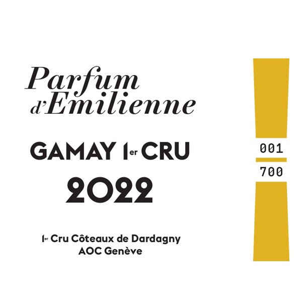 Côteaux de Dardagny 1er Cru  - Le Parfum d'Émilienne, Gamay, Notre Sélection Vigneronne- Domaine des Hutins 2022