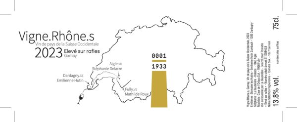 VDP de la Suisse Occidentale - Vigne.Rhone.s, Gamay, Notre Sélection Vigneronne - Hutins, Baudelière, Orlaya - 2023